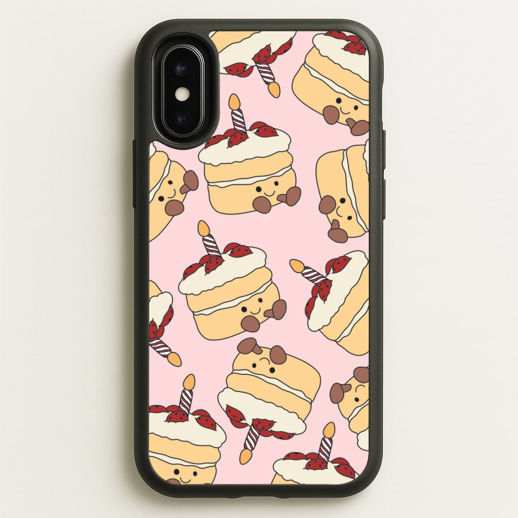 Cake Pattern - Plushy - Plushy Phone Case for iPhone X / XS