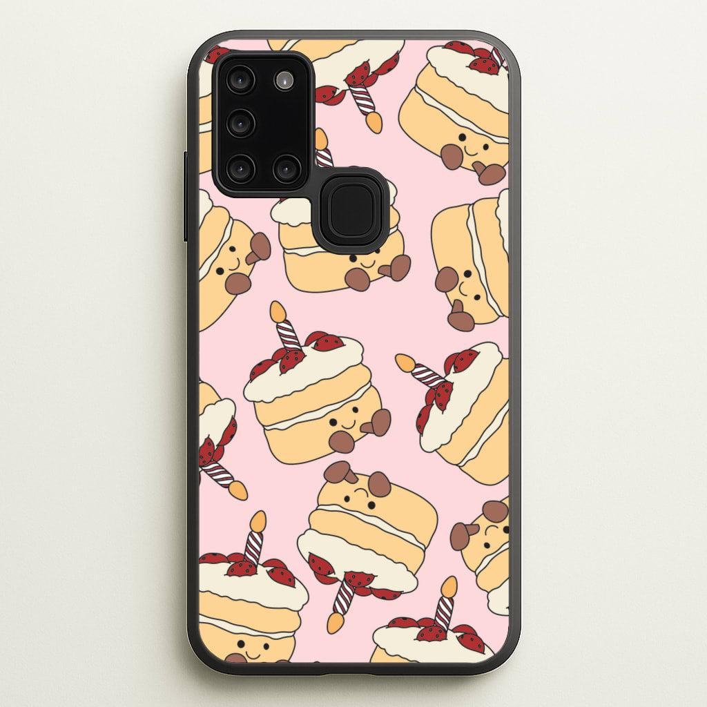 Cake Pattern - Plushy - Plushy Phone Case for Galaxy A21s