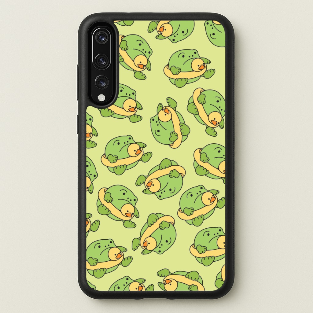 Frog Pattern - Plushy - Plushy Phone Case for Huawei P20 Pro