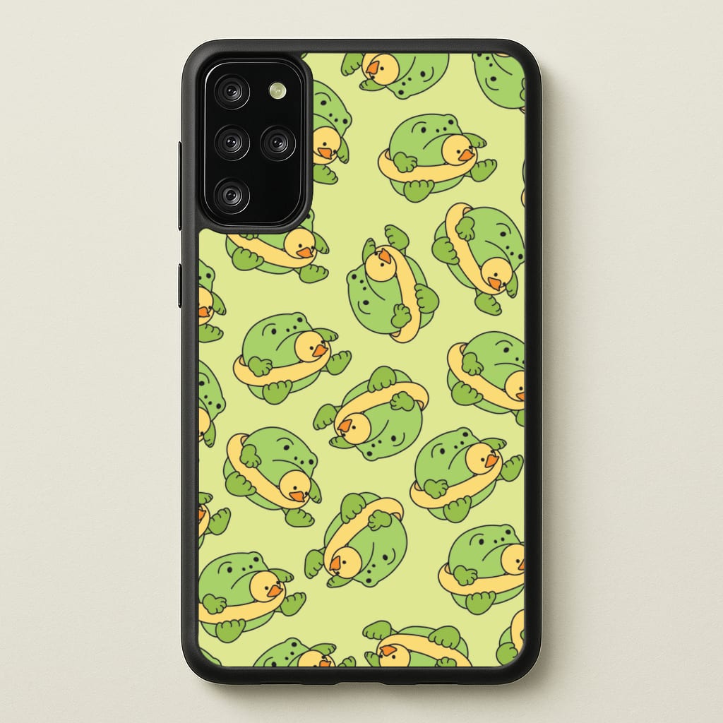 Frog Pattern - Plushy - Plushy Phone Case for Galaxy S20 Plus