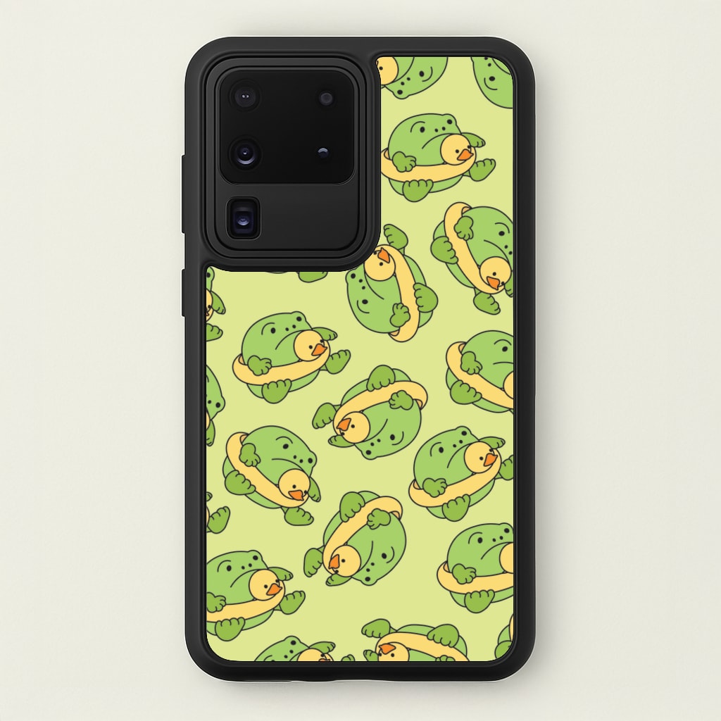 Frog Pattern - Plushy - Plushy Phone Case for Galaxy S20 Ultra