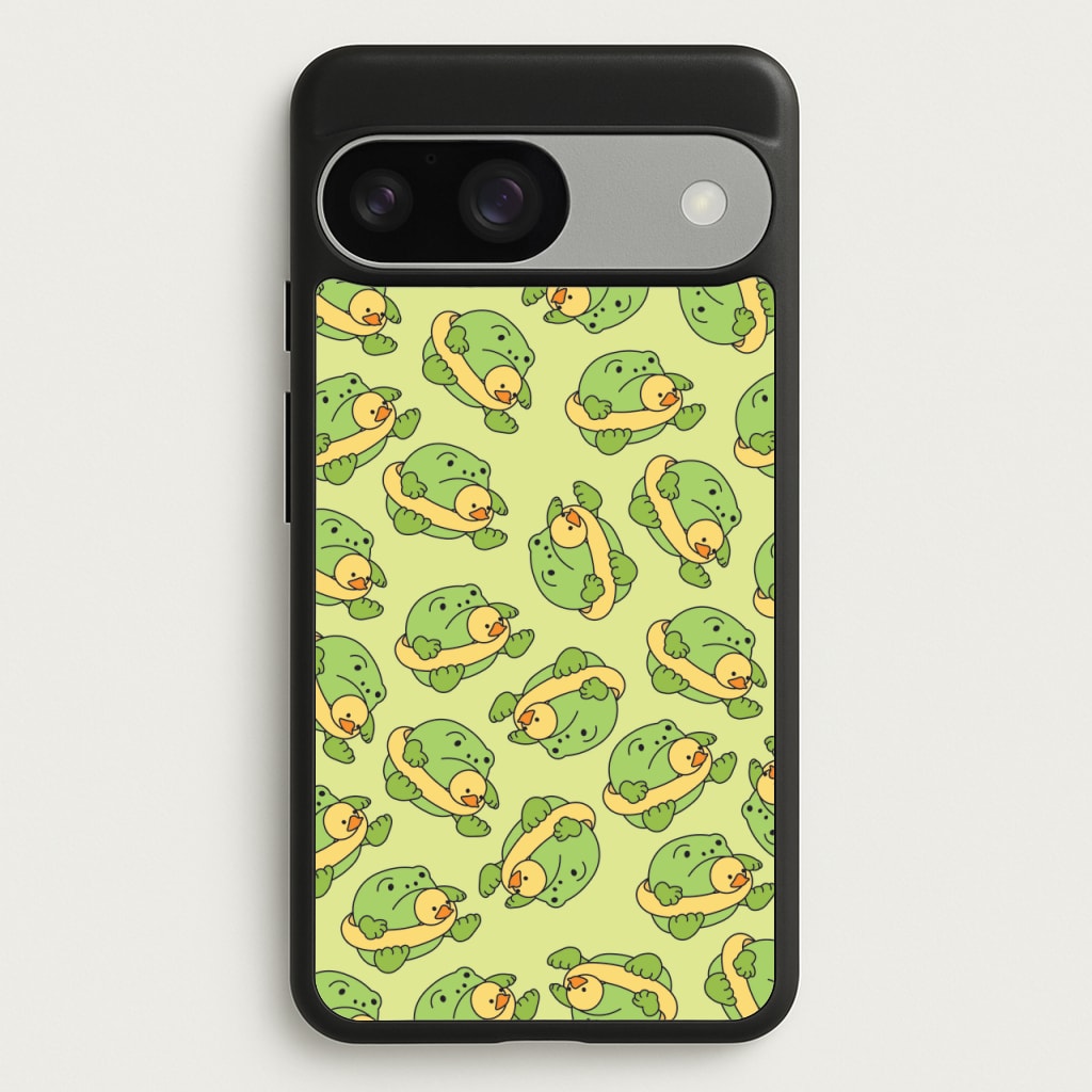 Frog Pattern - Plushy - Plushy Phone Case for Google Pixel 9 / 9 Pro