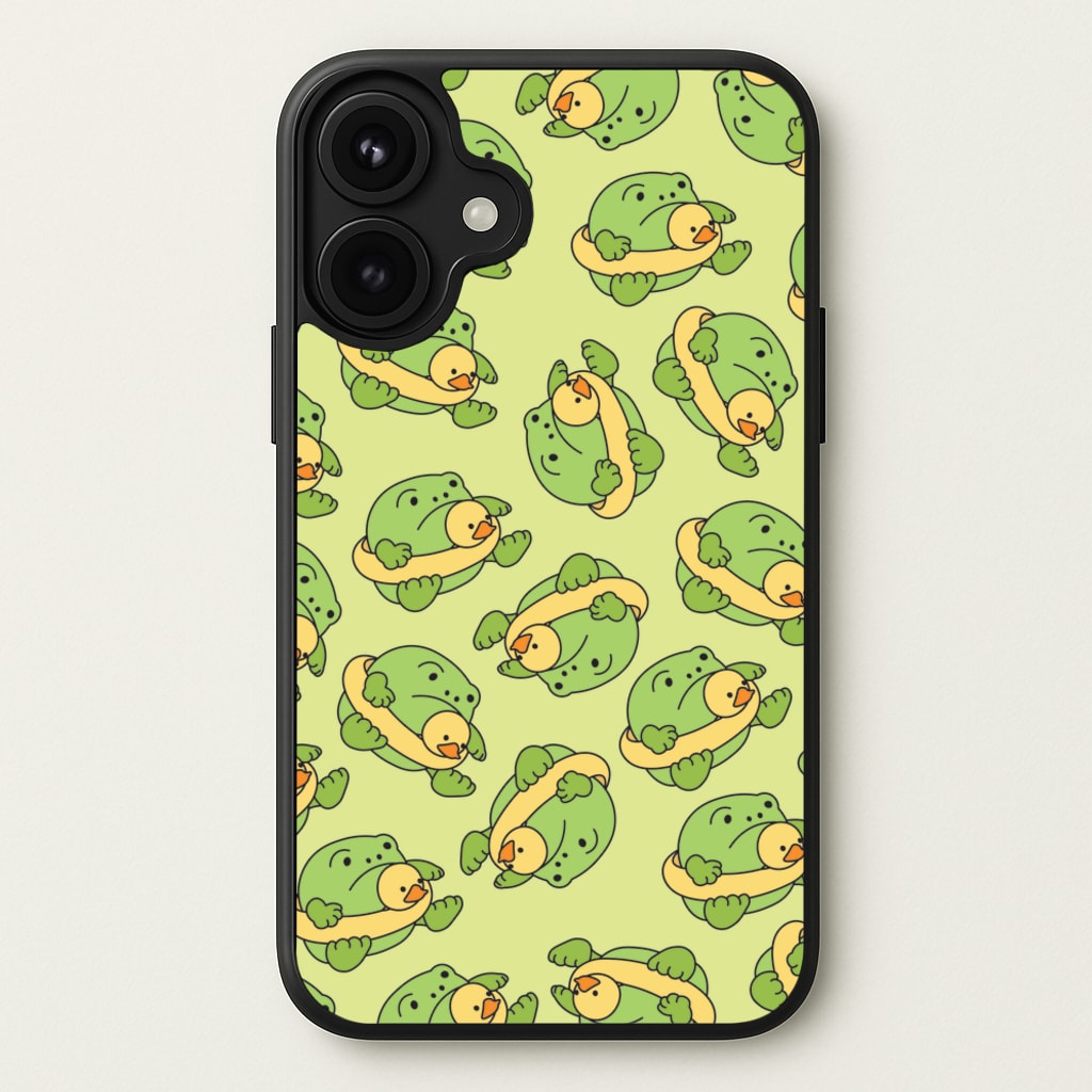 Frog Pattern - Plushy Phone Case for iPhone 17