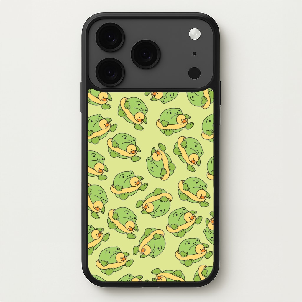 Frog Pattern - Plushy Phone Case for iPhone 17 Pro