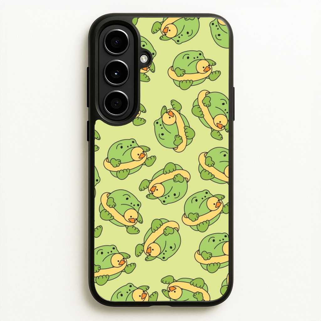 Frog Pattern - Plushy - Plushy Phone Case for Galaxy A56