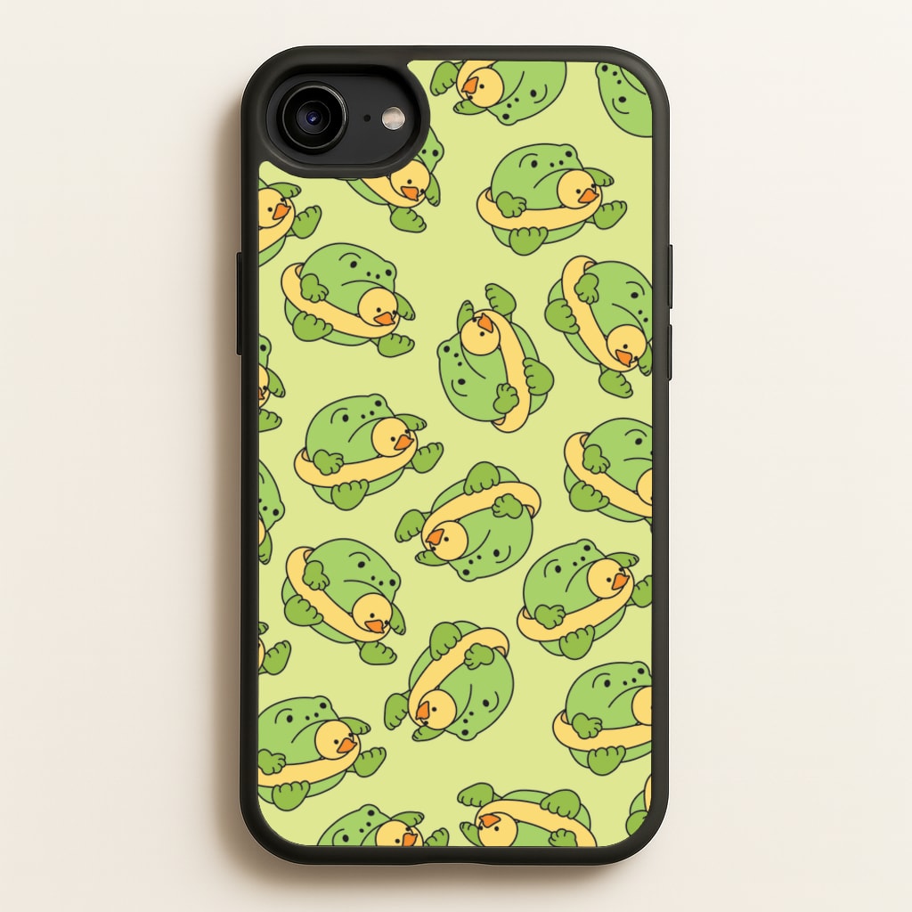 Frog Pattern - Plushy - Plushy Phone Case for iPhone 6 / 7 / 8 / SE