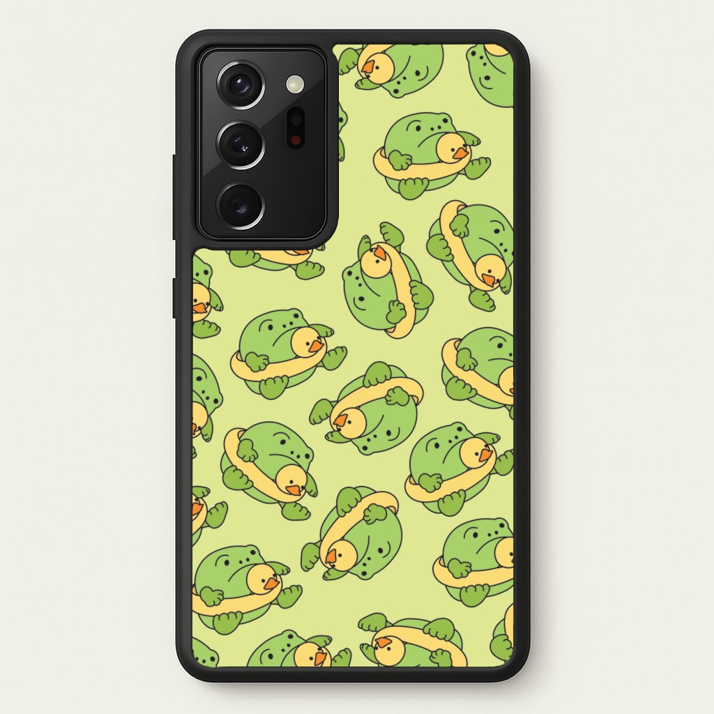 Frog Pattern - Plushy - Plushy Phone Case for Galaxy Note 20 Ultra