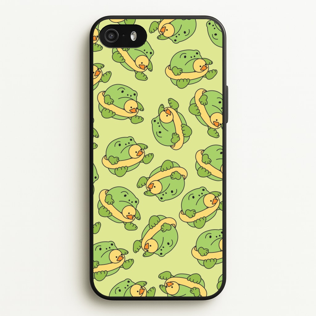 Frog Pattern - Plushy - Plushy Phone Case for iPhone 5 / 5s / SE 2016