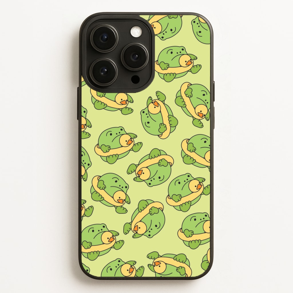Frog Pattern - Plushy - Plushy Phone Case for iPhone 12 Pro Max
