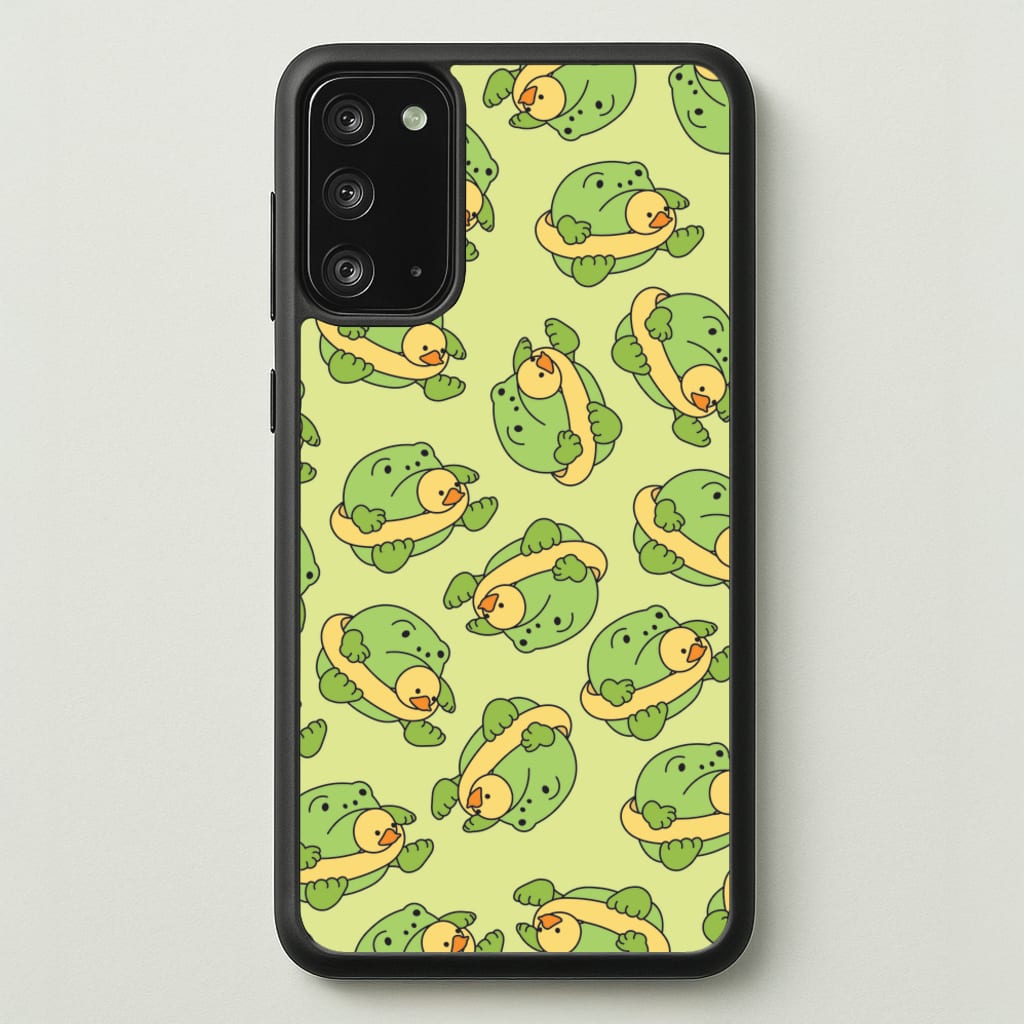 Frog Pattern - Plushy - Plushy Phone Case for Galaxy Note 20