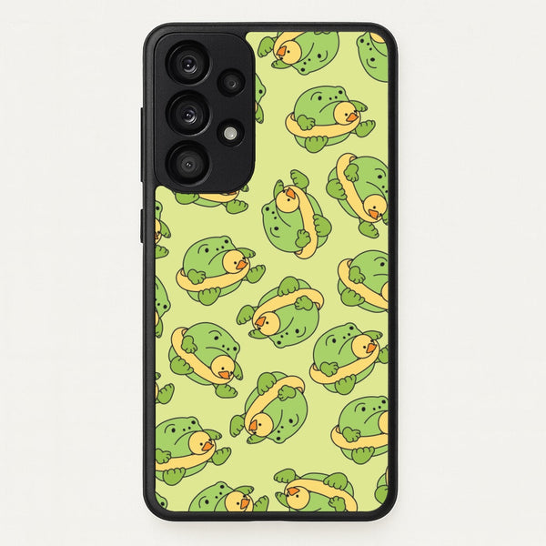 Frog Pattern - Plushy - Plushy Phone Case for Galaxy A33