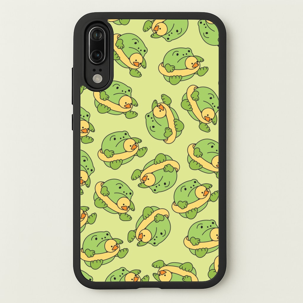 Frog Pattern - Plushy - Plushy Phone Case for Huawei P20