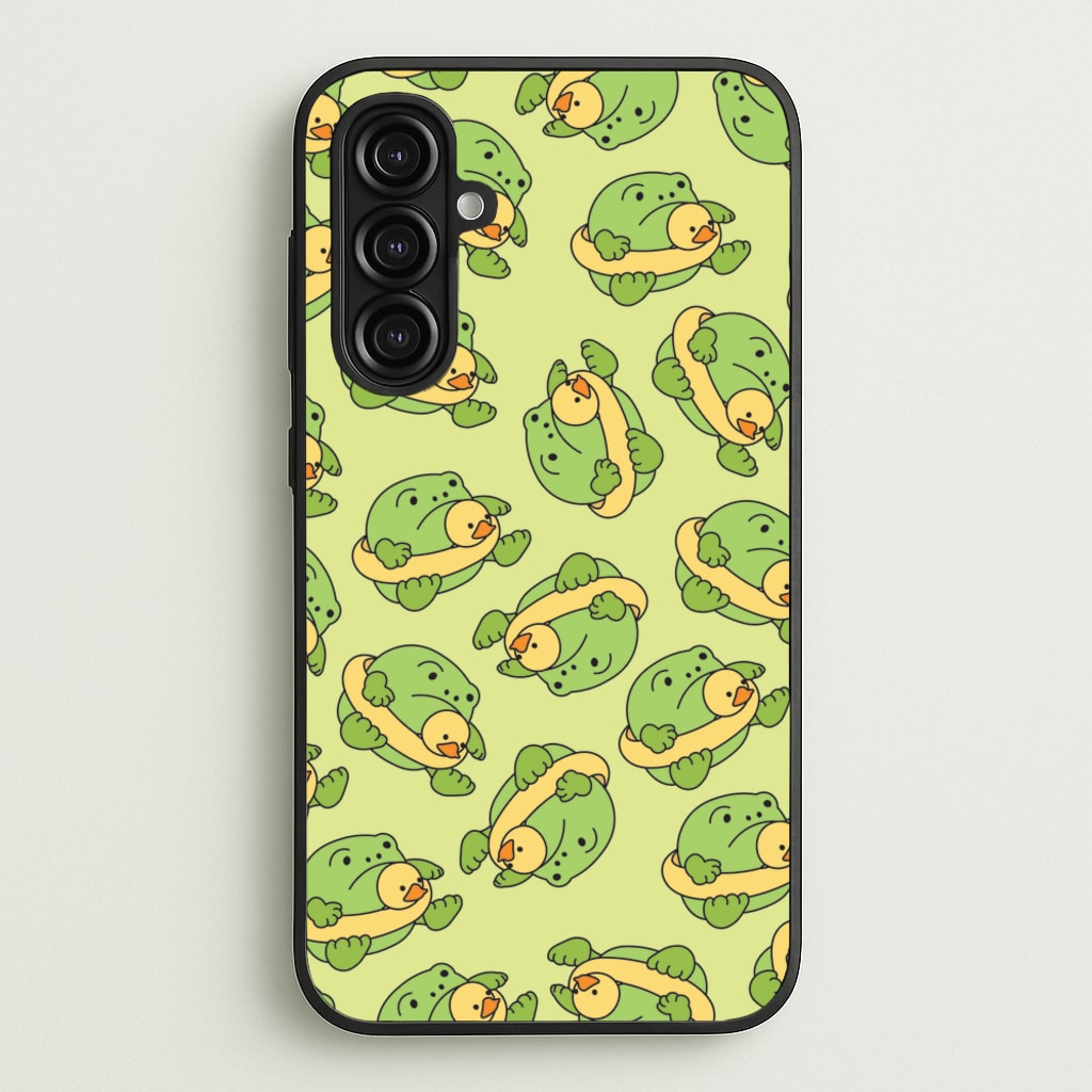 Frog Pattern - Plushy - Plushy Phone Case for Galaxy A16