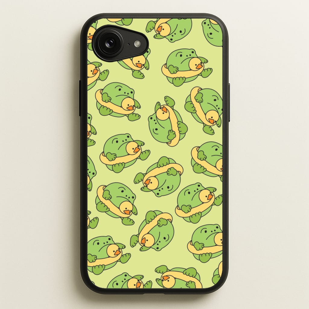 Frog Pattern - Plushy - Plushy Phone Case for iPhone 16e