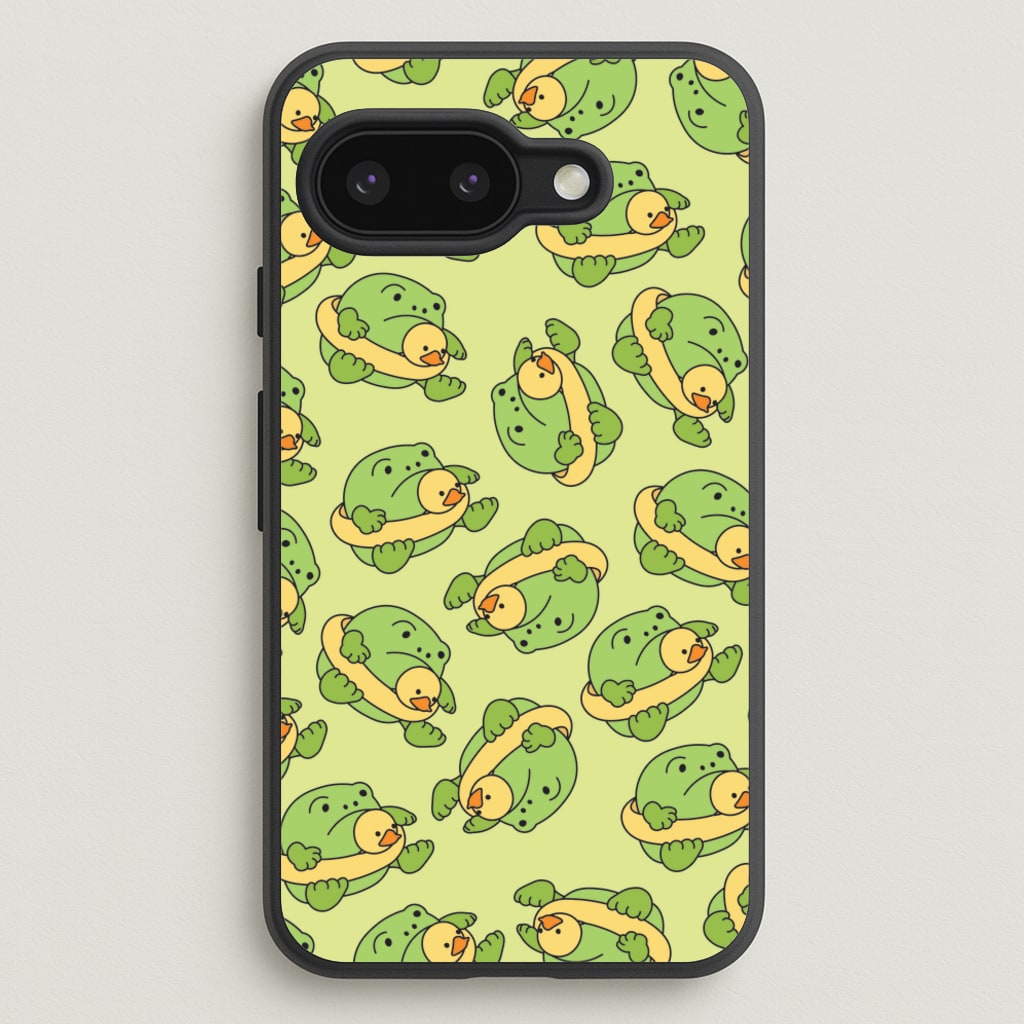 Frog Pattern - Plushy - Plushy Phone Case for Google Pixel 9a