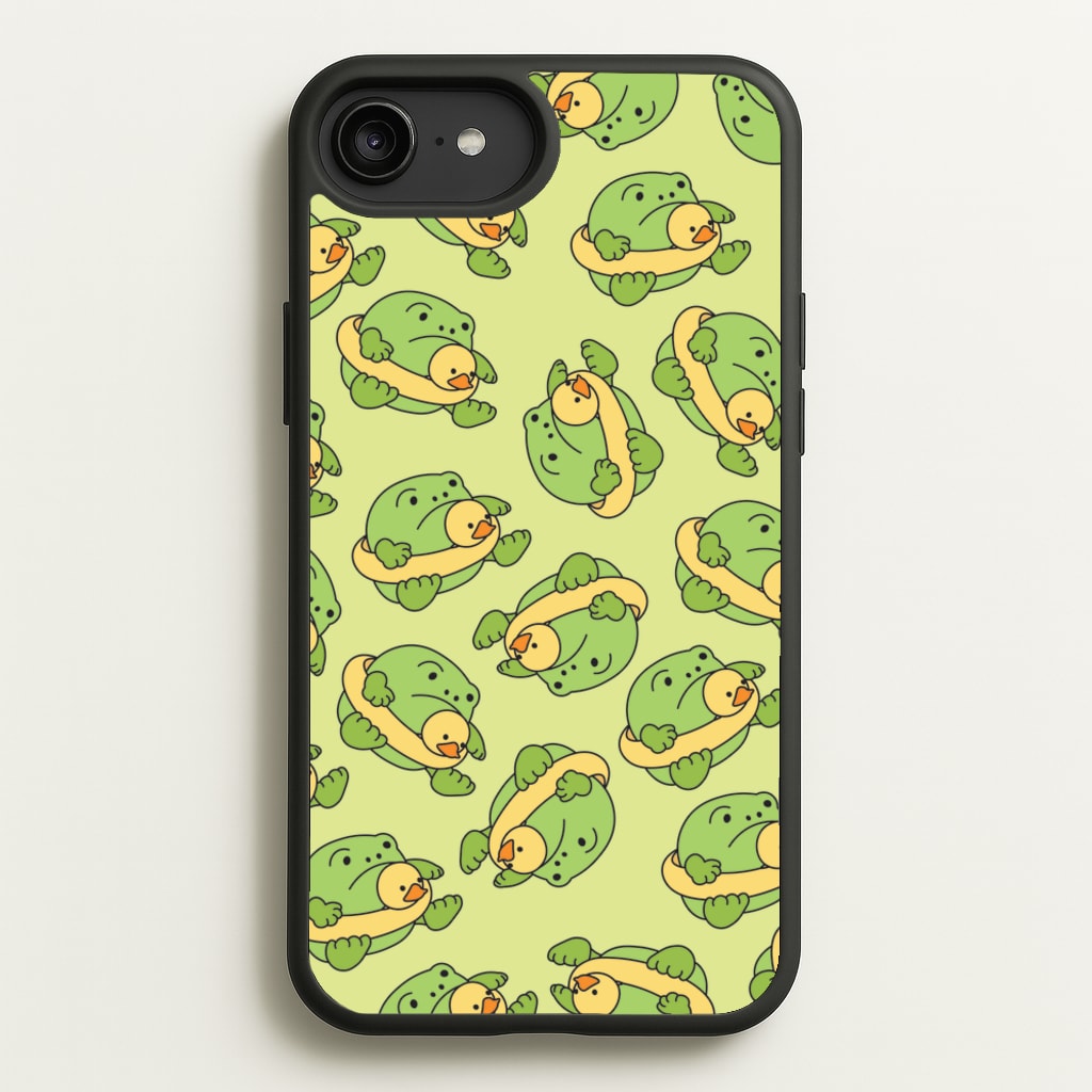 Frog Pattern - Plushy - Plushy Phone Case for iPhone 6 Plus / 7 Plus / 8 Plus