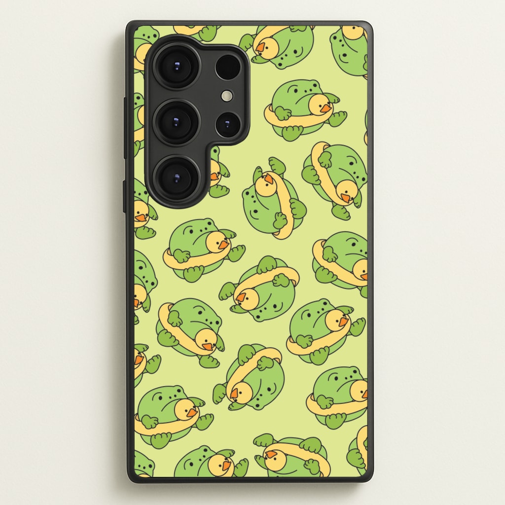 Frog Pattern - Plushy - Plushy Phone Case for Galaxy S25 Ultra