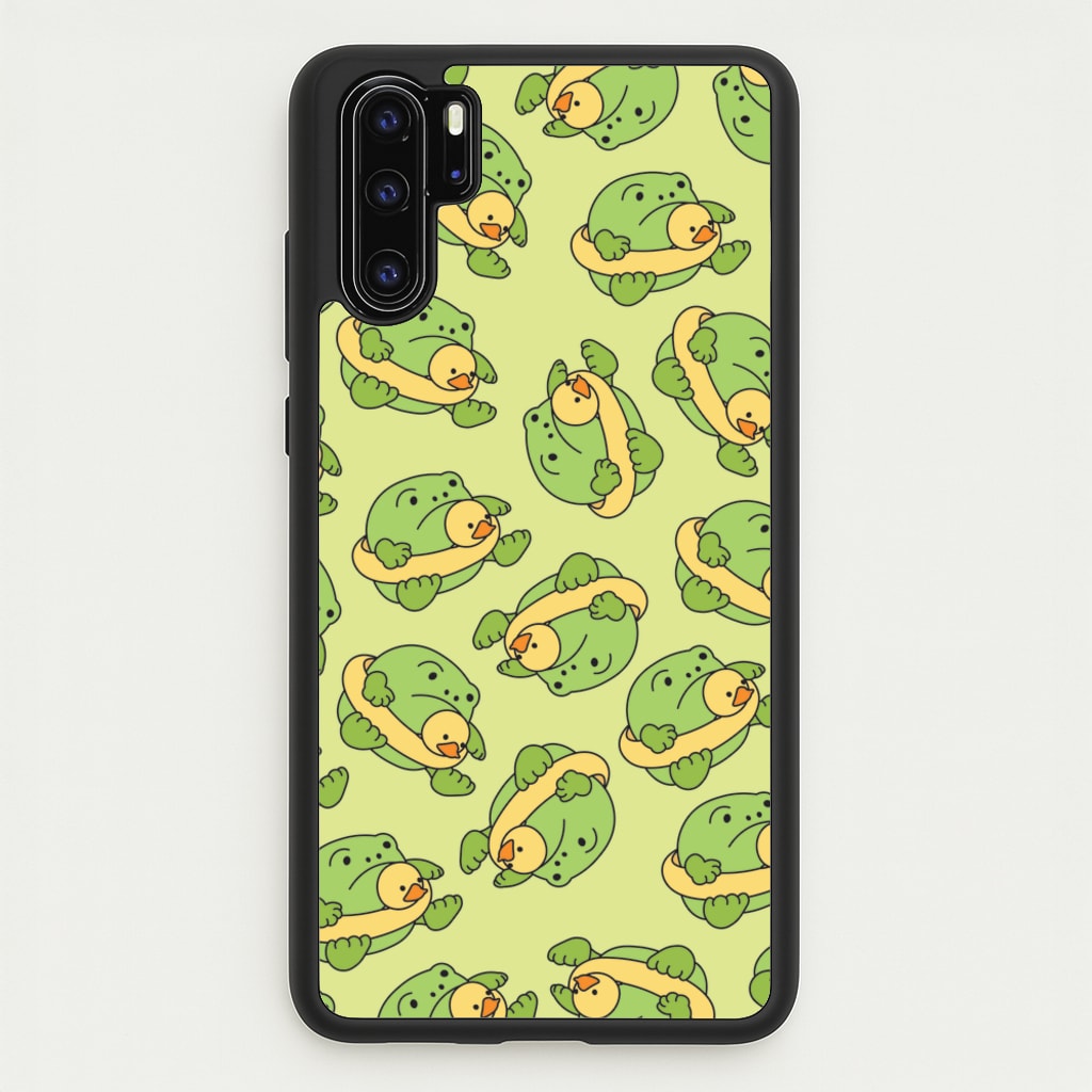 Frog Pattern - Plushy - Plushy Phone Case for Huawei P30 Pro