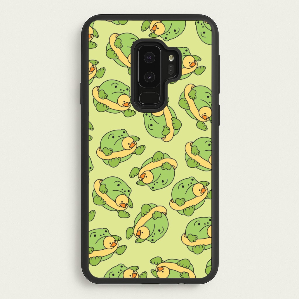 Frog Pattern - Plushy - Plushy Phone Case for Galaxy S9 Plus