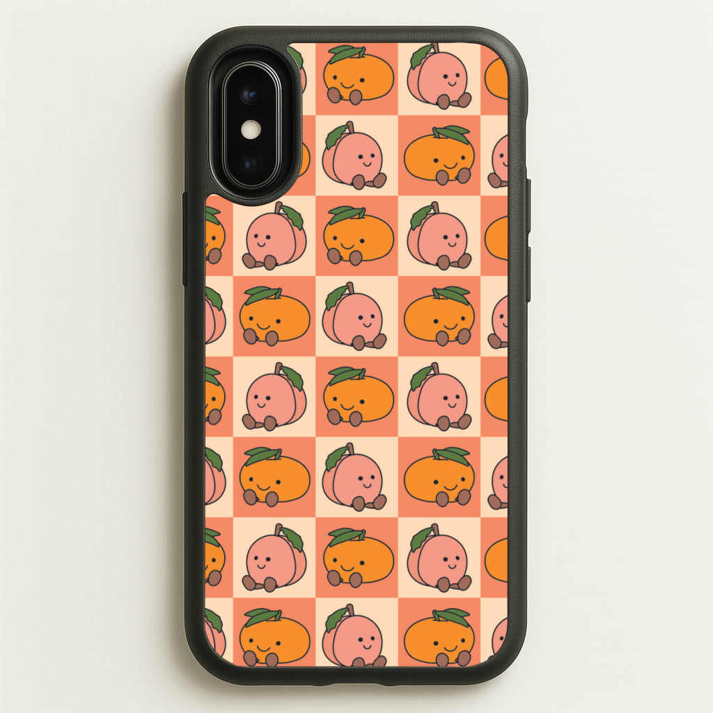 Oranges And Peaches - Plushy - Plushy Phone Case for iPhone X / XS
