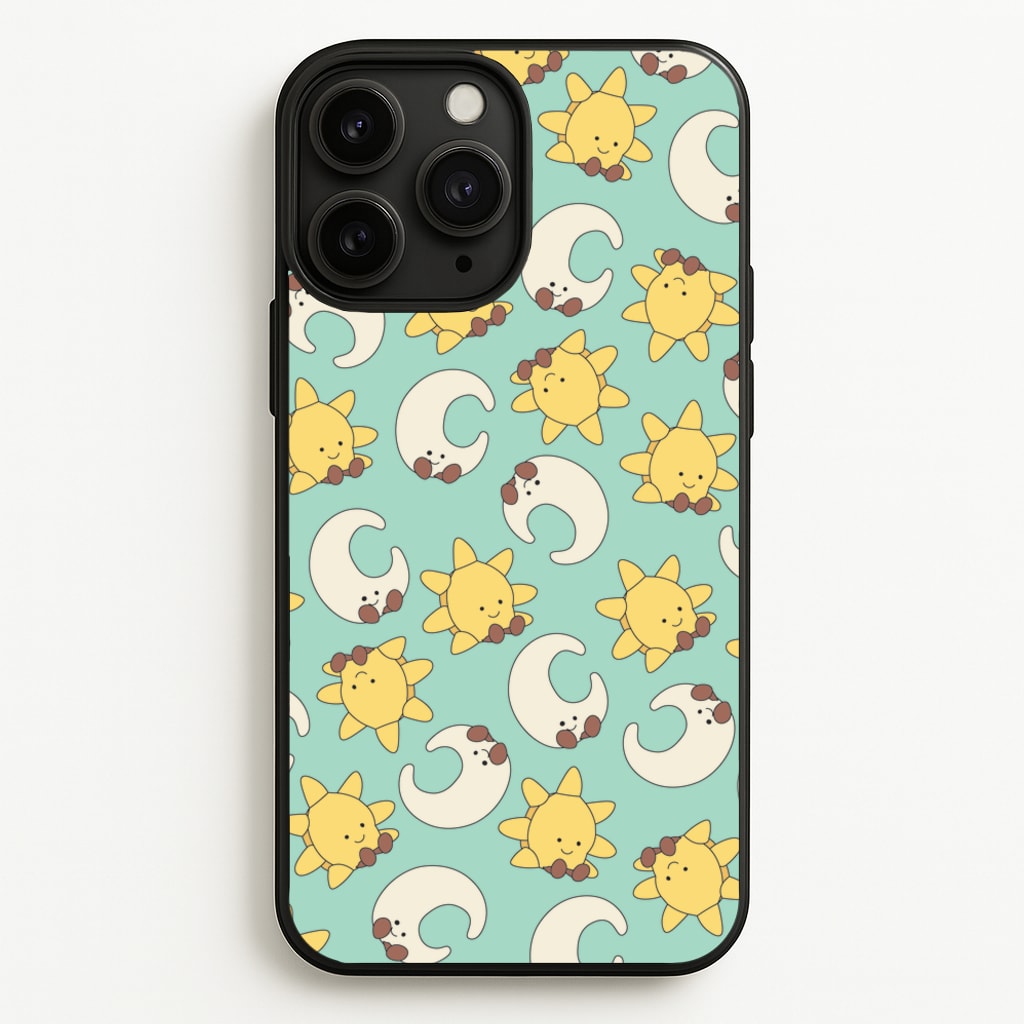 Stars And Moon Pattern - Plushy - Plushy Phone Case for iPhone 11 Pro