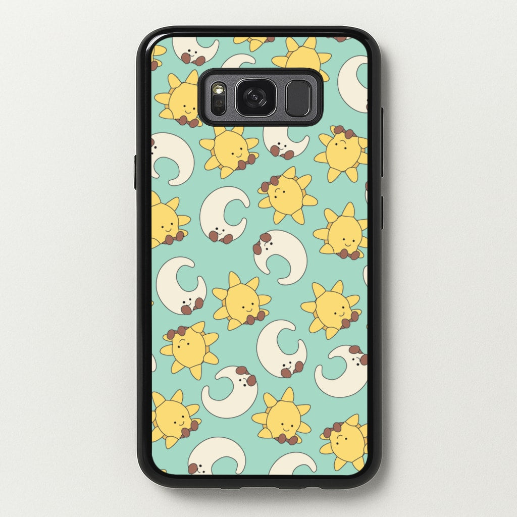 Stars And Moon Pattern - Plushy - Plushy Phone Case for Galaxy S8 Plus
