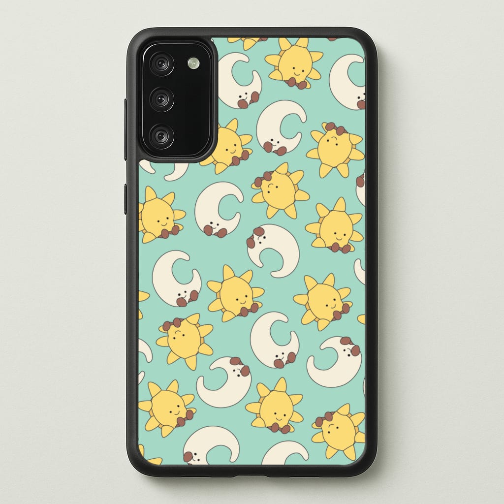Stars And Moon Pattern - Plushy - Plushy Phone Case for Galaxy A41