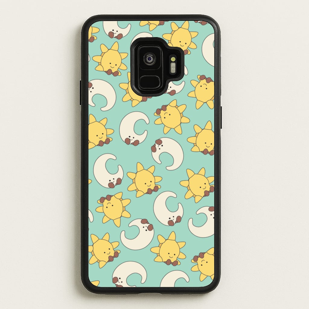 Stars And Moon Pattern - Plushy - Plushy Phone Case for Galaxy S9