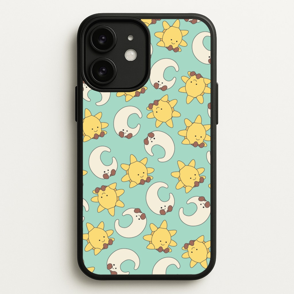 Stars And Moon Pattern - Plushy - Plushy Phone Case for iPhone 11
