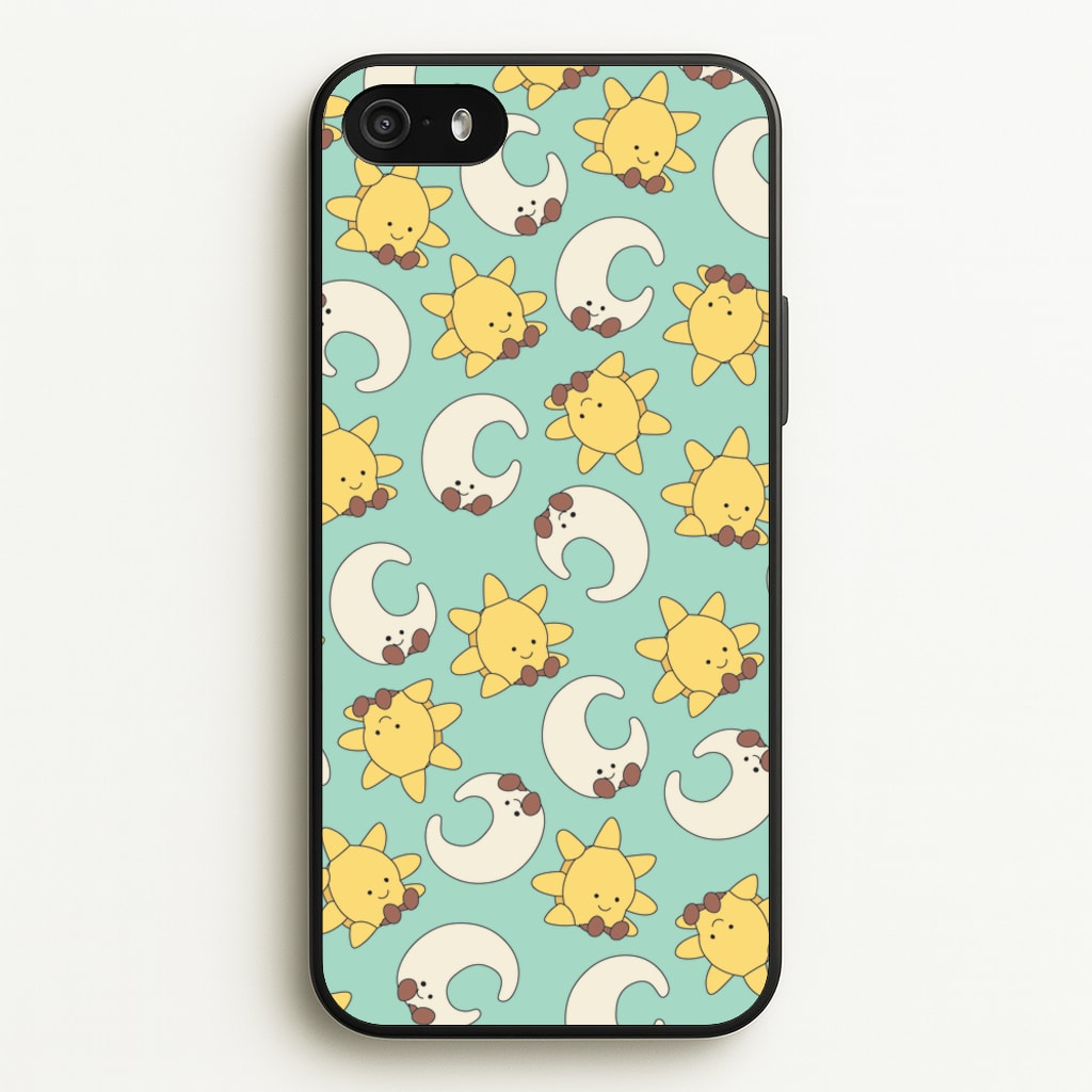 Stars And Moon Pattern - Plushy - Plushy Phone Case for iPhone 5 / 5s / SE 2016