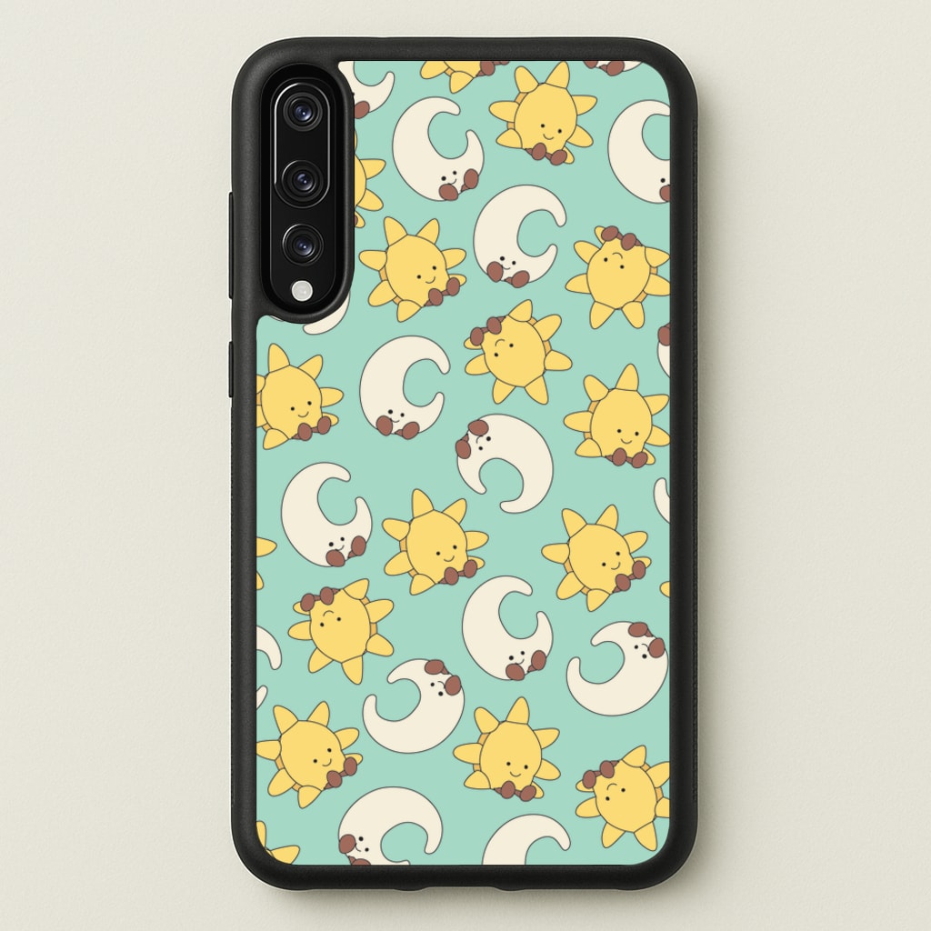 Stars And Moon Pattern - Plushy - Plushy Phone Case for Huawei P20 Pro