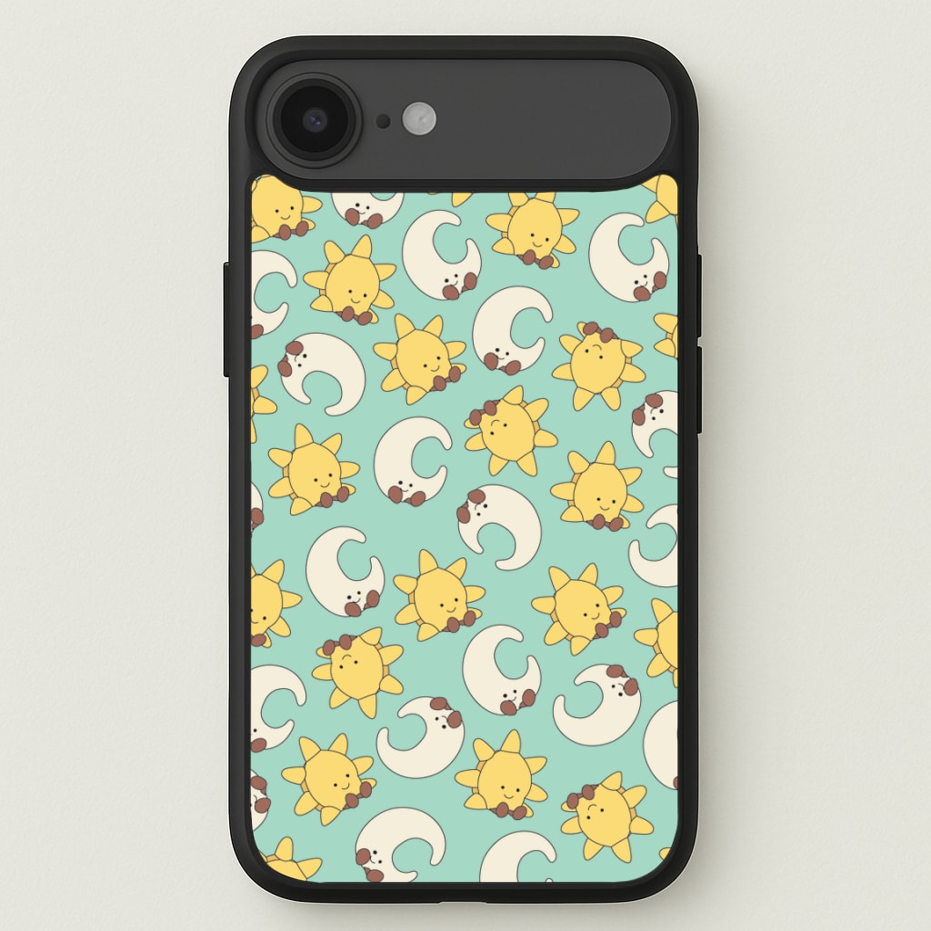 Stars And Moon Pattern - Plushy Phone Case for iPhone 17 Air