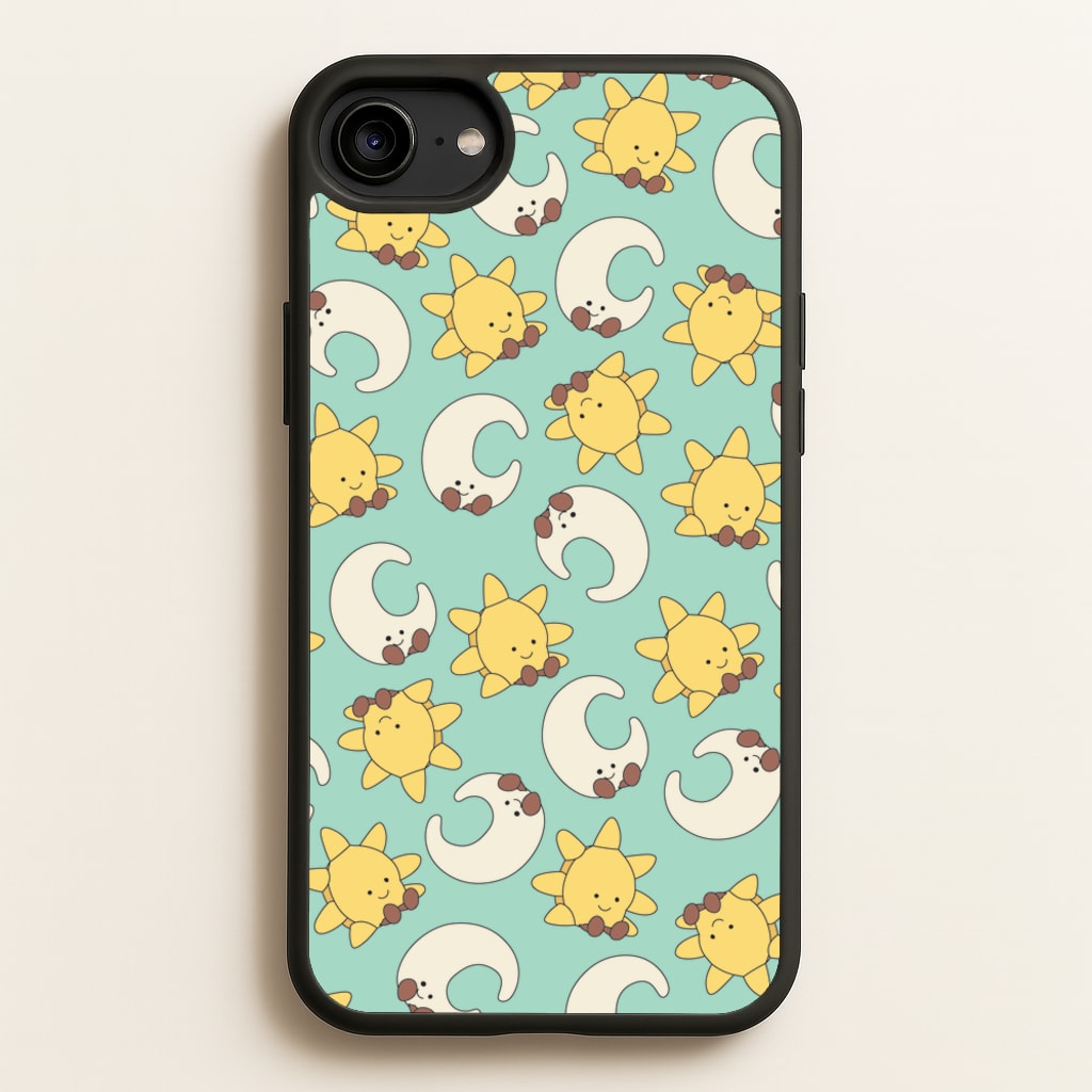 Stars And Moon Pattern - Plushy - Plushy Phone Case for iPhone 6 / 7 / 8 / SE