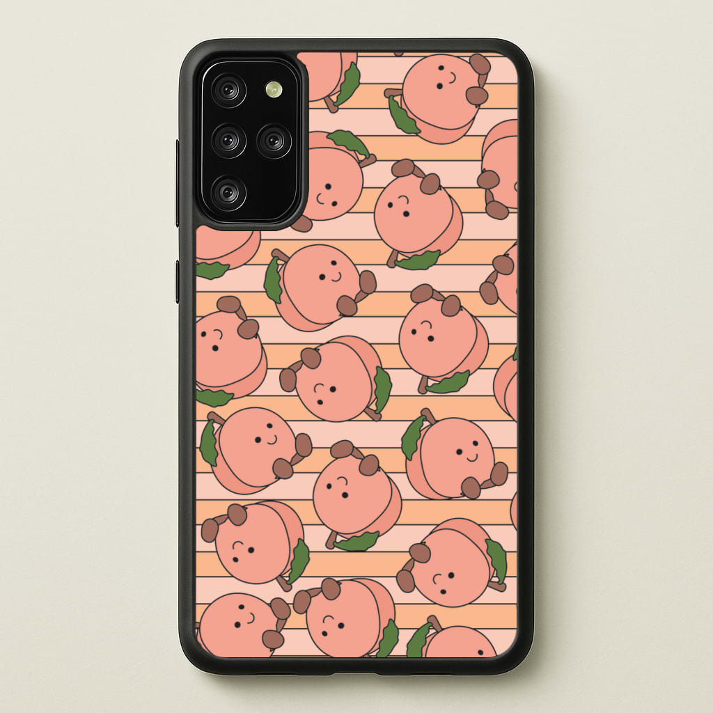 Feeling Peachy - Plushy Phone Case for Galaxy S20 Plus
