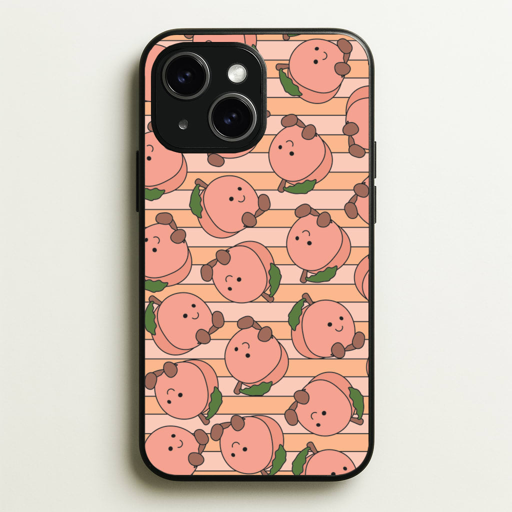 Feeling Peachy - Plushy Phone Case for iPhone 14 Plus