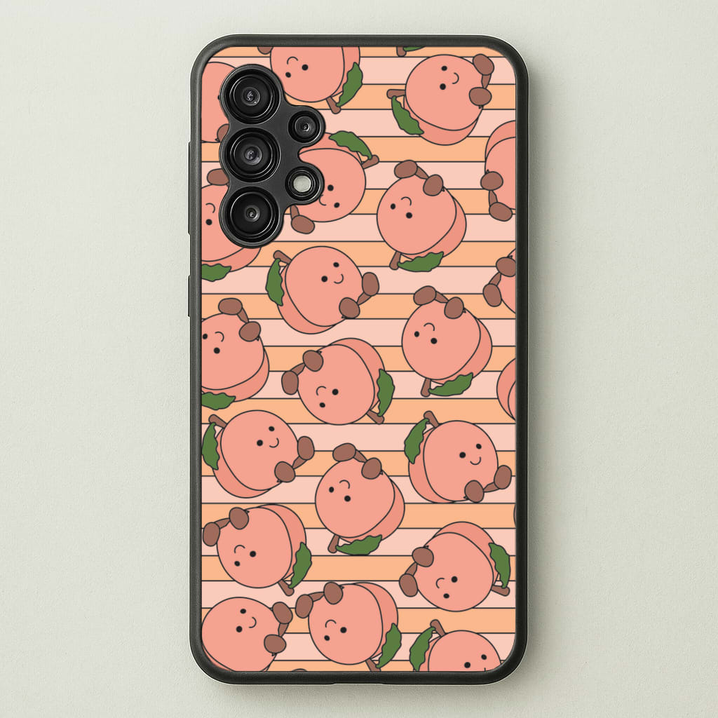Feeling Peachy - Plushy Phone Case for Galaxy A13