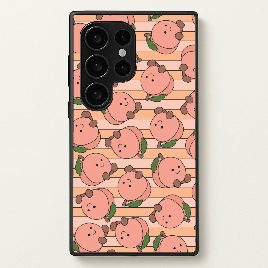 Feeling Peachy - Plushy Phone Case for Galaxy S24 Ultra