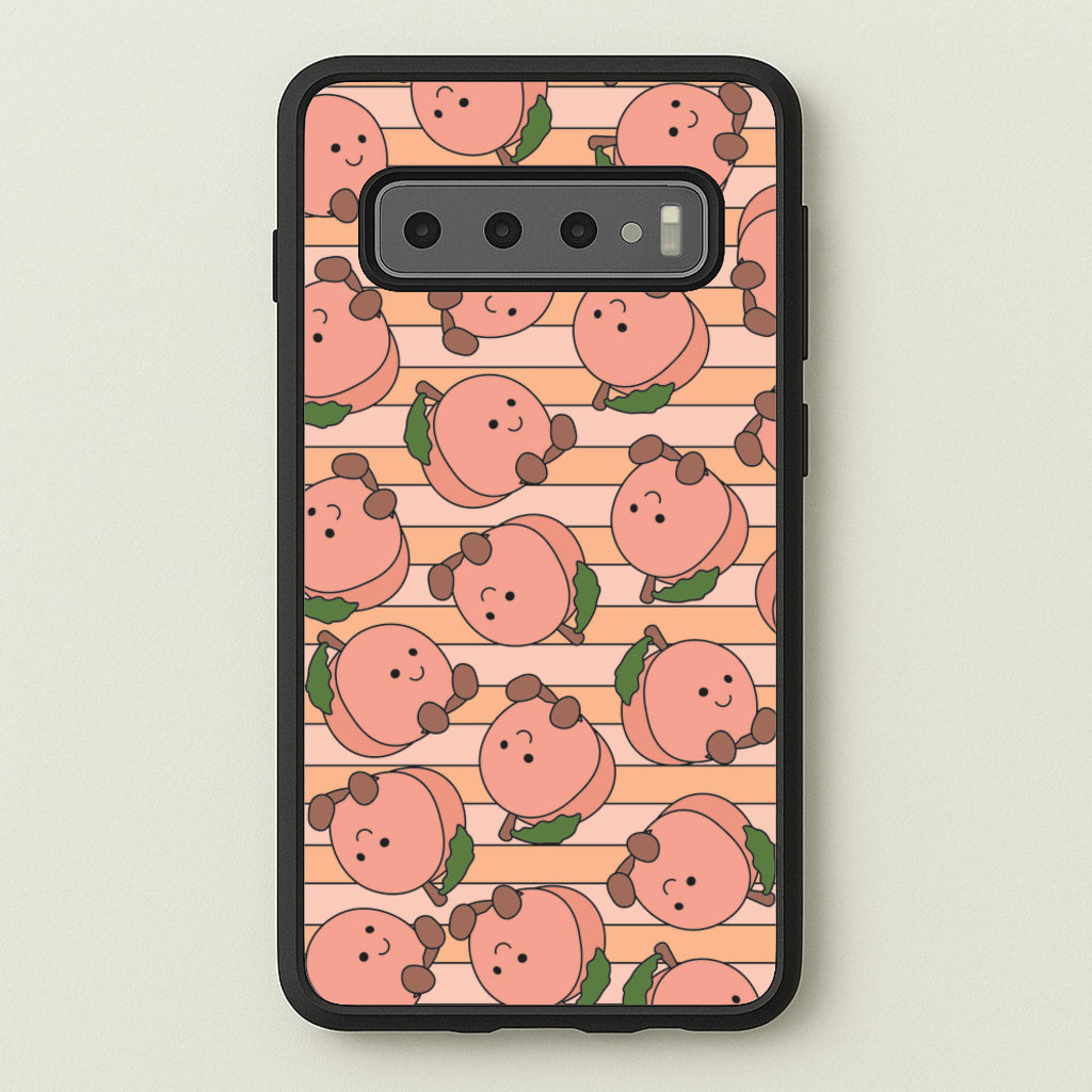 Feeling Peachy - Plushy Phone Case for Galaxy S10