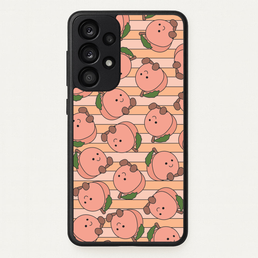 Feeling Peachy - Plushy Phone Case for Galaxy A53