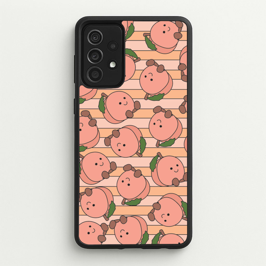 Feeling Peachy - Plushy Phone Case for Galaxy A52 / A52s
