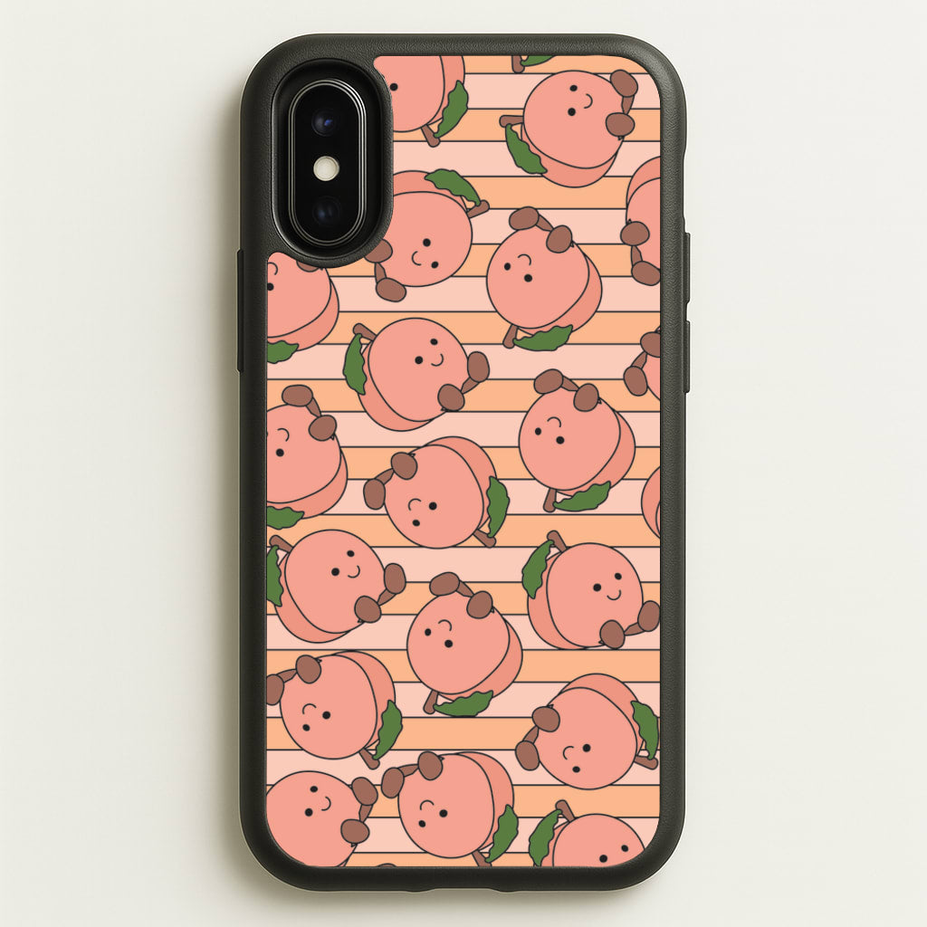 Feeling Peachy - Plushy Phone Case for iPhone X / XS