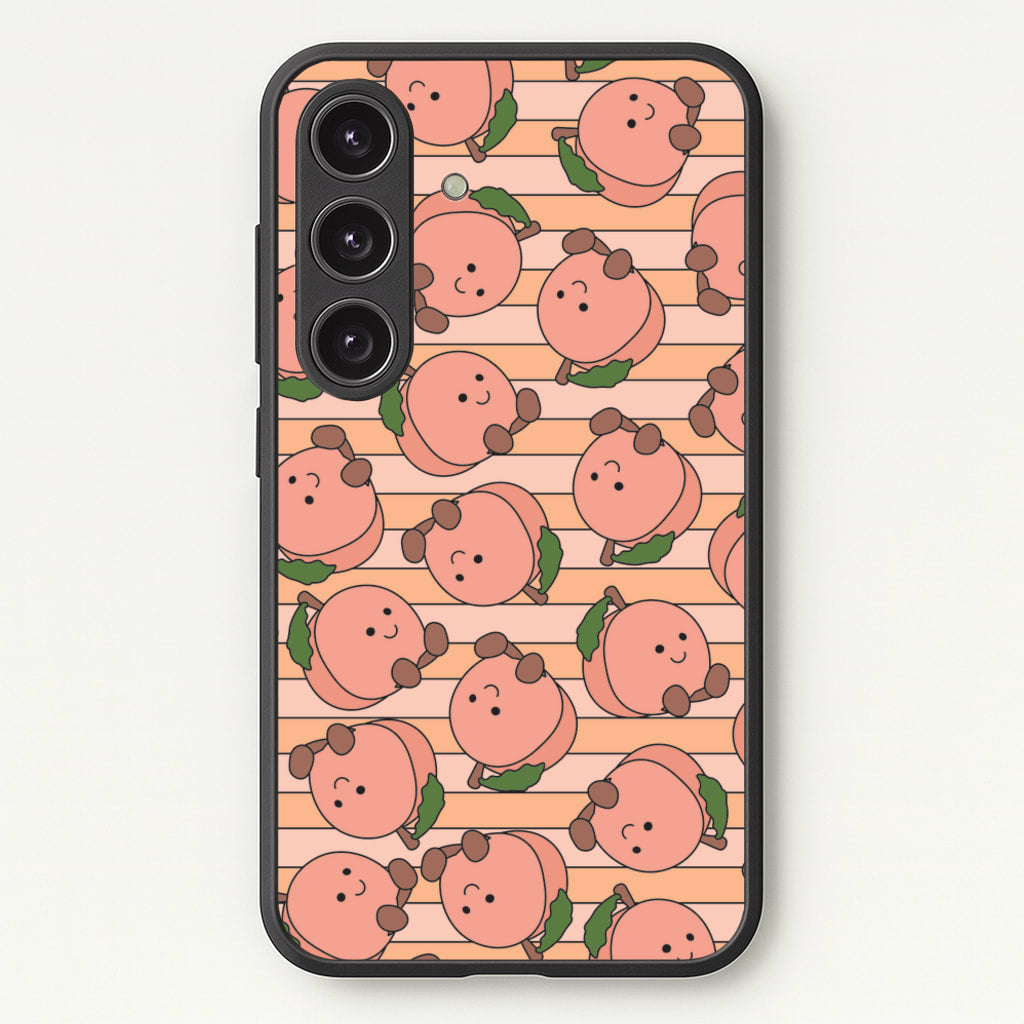Feeling Peachy - Plushy Phone Case for Galaxy S25