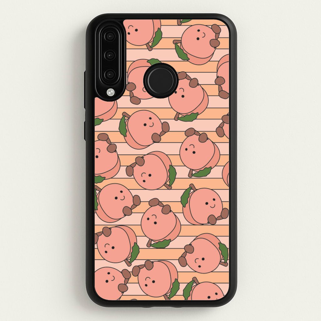 Feeling Peachy - Plushy Phone Case for Huawei P30 Lite