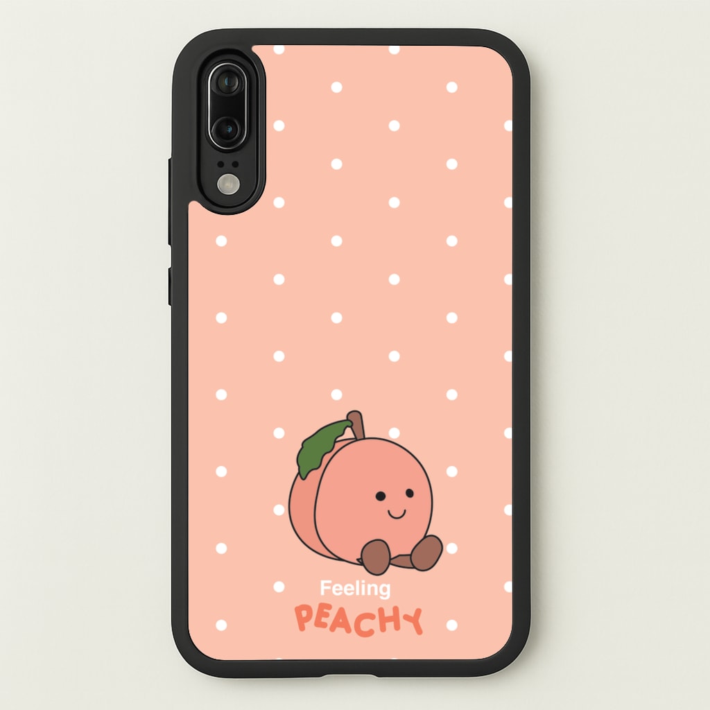 Peach Pattern - Plushy Phone Case for Huawei P20