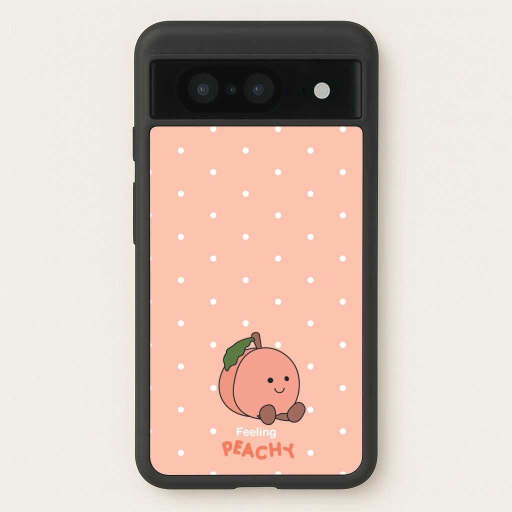 Peach Pattern - Plushy Phone Case for Google Pixel 8