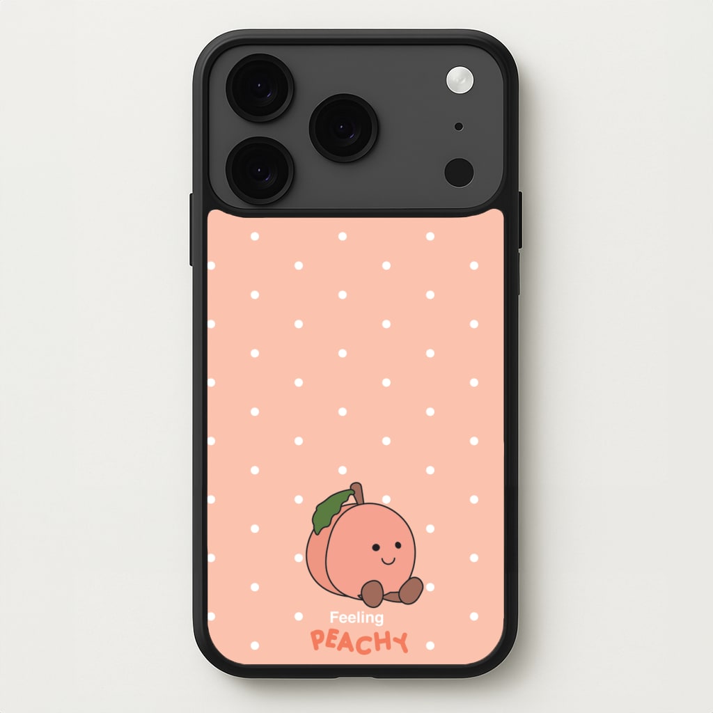 Peach Pattern Phone Case for iPhone 17 Pro