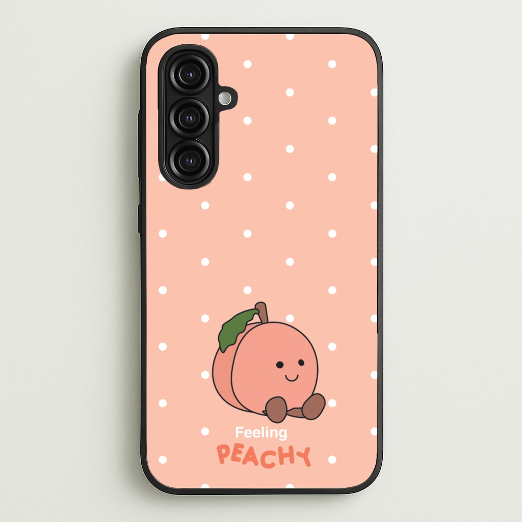 Peach Pattern - Plushy Phone Case for Galaxy A16