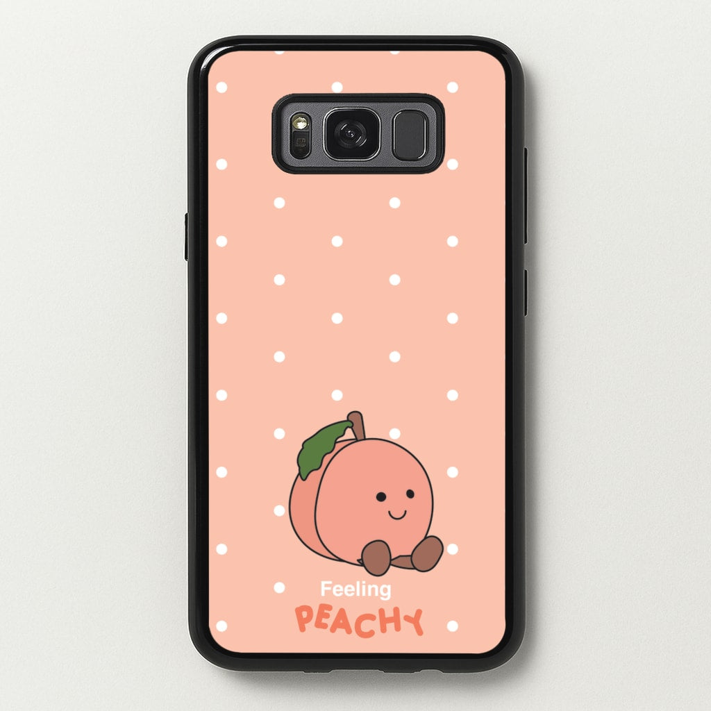 Peach Pattern - Plushy Phone Case for Galaxy S8