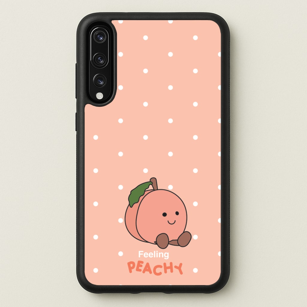 Peach Pattern - Plushy Phone Case for Huawei P20 Pro