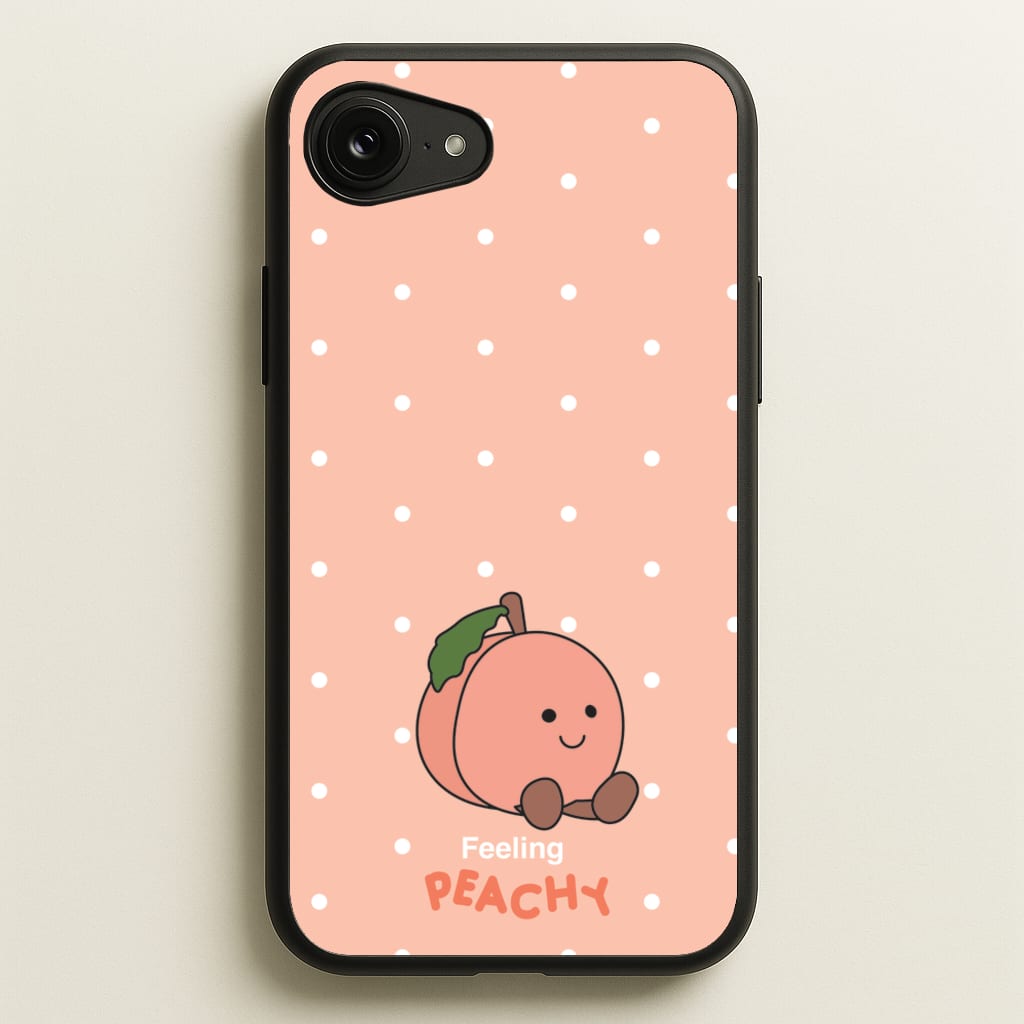Peach Pattern - Plushy Phone Case for iPhone 16e